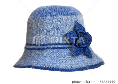 Knitted  Hat isolated. 74884559
