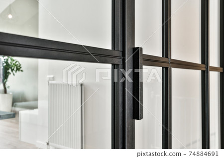 Glass door in luxury room 74884691