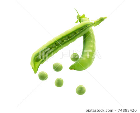 Peas pods isolated. Peas pods isolated. 74885420