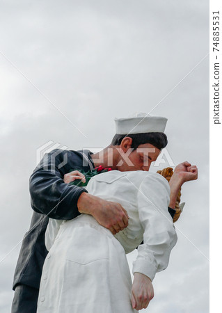 Kissing sailor statue, Port of San Diego. California, USA Kissing sailor statue, Port of San Diego. California, USA 74885531