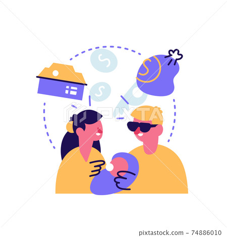 Baby boomers generation abstract metaphor vector flat Baby boomers generation abstract metaphor vector flat 74886010