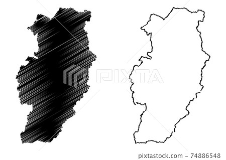 Nan Province map vector.... 74886548