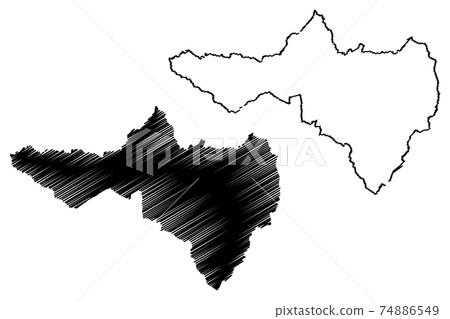 Nakhon Sawan Province map vector.... 74886549