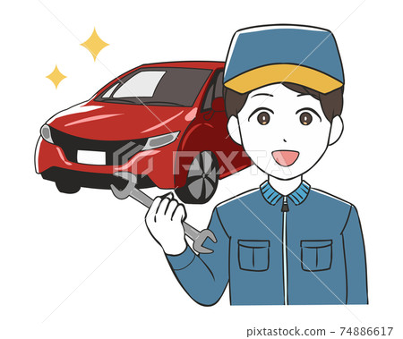 汽車修理工男扳手普通車 汽車修理工男扳手普通車 74886617