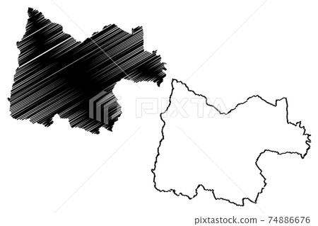 Uthai Thani Province map vector.... Uthai Thani Province map vector.... 74886676