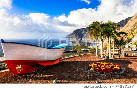 Tenerife holidays - beautiful Los Gigantes . Canary islands 74887187
