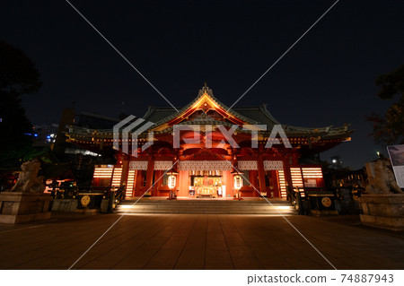 Kanda Myojin Shrine at night Kanda Myojin Shrine at night 74887943