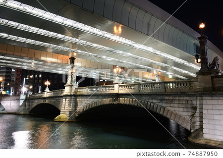 Nihonbashi at night Nihonbashi at night 74887950