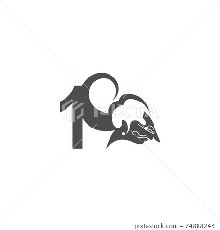 Javanese puppet icon with number logo design vector illustration Javanese puppet icon with number logo design vector illustration 74888243