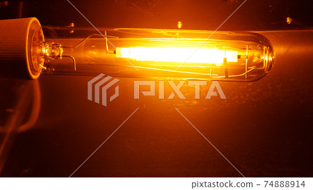 high pressure sodium lamp HPS orange light 74888914