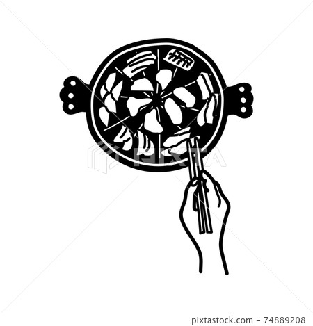 成吉思汗手繪風格插畫 74889208