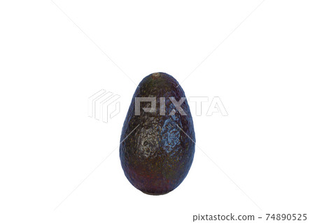 1 avocado on a white background 1 avocado on a white background 74890525