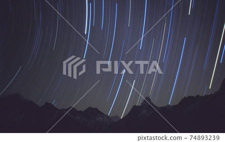 Everest starry sky 74893239