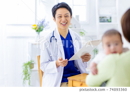 Pediatrics examination doctor Pediatrics examination doctor 74893360