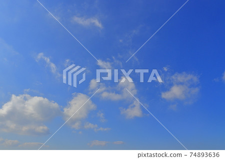 Blue sky and clouds Cumulus Blue sky and clouds Cumulus 74893636