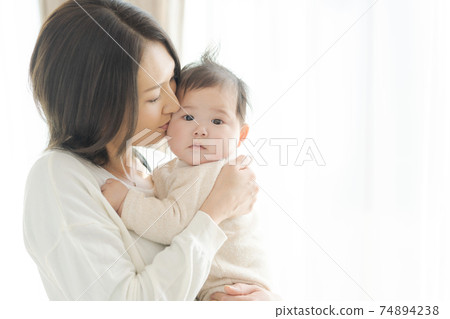 Cute baby parent and child Cute baby parent and child 74894238