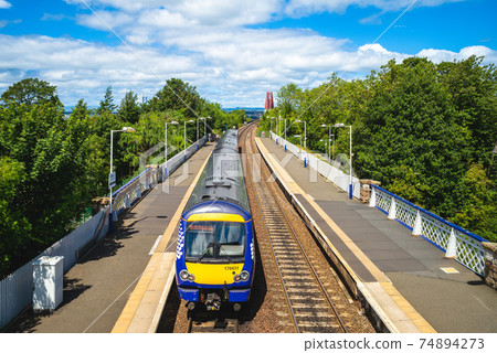 Dalmeny railway station near edinburgh, scotland, uk 74894273