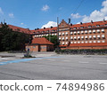 Entrance to an elementary school in Copenhagen, Denmark 74894986