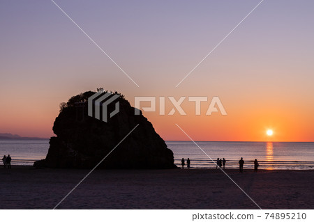 島根縣稻佐市Inasa Beach Sunset出雲市 島根縣稻佐市Inasa Beach Sunset出雲市 74895210