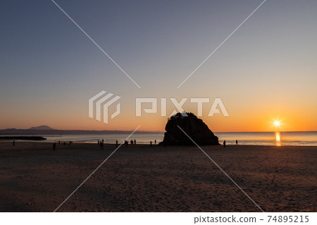 島根縣稻佐市Inasa Beach Sunset出雲市 島根縣稻佐市Inasa Beach Sunset出雲市 74895215