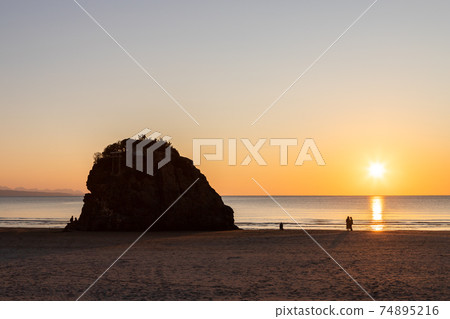 島根縣稻佐市Inasa Beach Sunset出雲市 島根縣稻佐市Inasa Beach Sunset出雲市 74895216