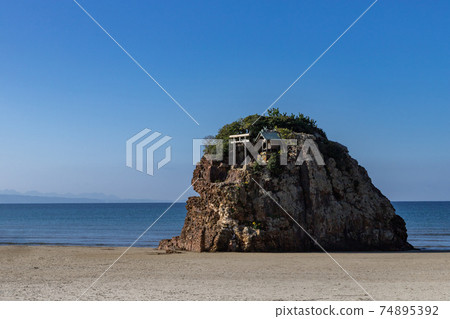 島根縣稻佐市Inasa海灘風景 74895392