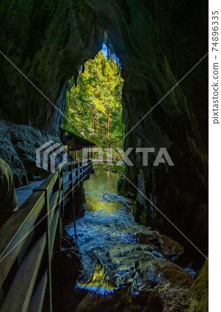 Scenery near the entrance of Akiyoshido Yamaguchi Prefecture Scenery near the entrance of Akiyoshido Yamaguchi Prefecture 74896335