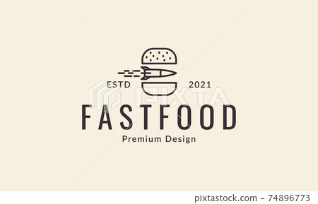 lines hamburger with rocket logo design vector icon symbol illustration lines hamburger with rocket logo design vector icon symbol illustration 74896773