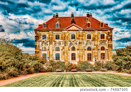 DRESDEN, GERMANY-SEPTEMBER 08, 2015 :Center of the Dresden Old Town. Dresden has a long history as the capital and royal residence for the Electors and Kings of Saxony.Saxony, Germany. DRESDEN, GERMANY-SEPTEMBER 08, 2015 :Center of the Dresden Old Town. Dresden has a long history as the capital and royal residence for the Electors and Kings of Saxony.Saxony, Germany. 74897305