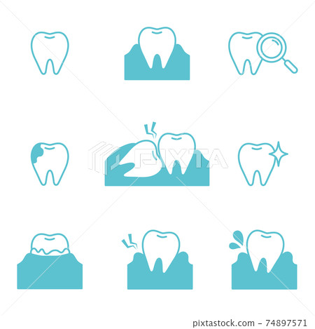 Tooth icon Tooth trouble - Stock Illustration [74897571] - PIXTA