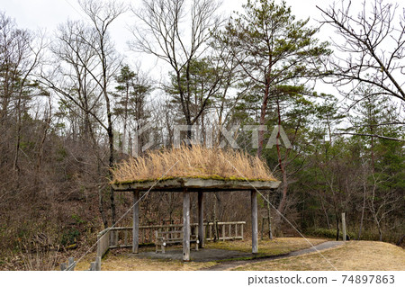 Azumaya of Arimafuji Park in Sanda City, Hyogo Prefecture 74897863
