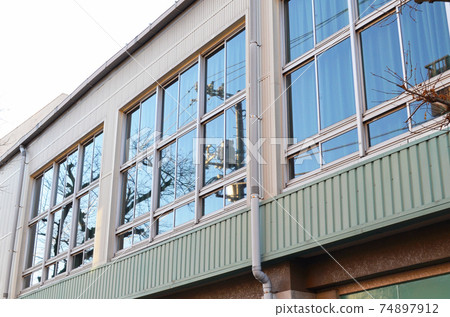Image of school building gymnasium Image of school building gymnasium 74897912
