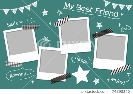 畢業相冊框架黑板 74898240