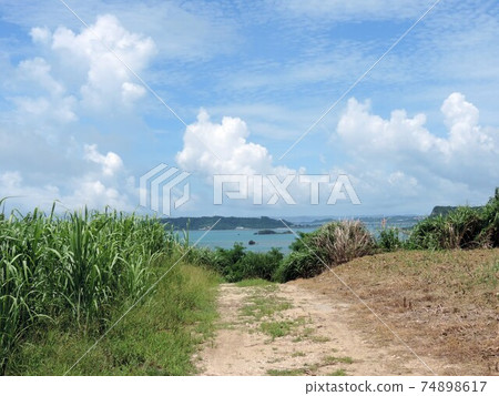沖繩島的視圖 沖繩島的視圖 74898617