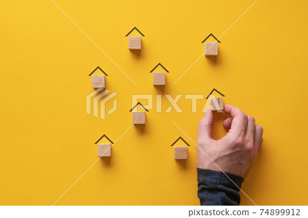Conceptual image of real estate and urban planning Conceptual image of real estate and urban planning 74899912