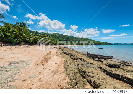 Picturesque coast, Nosy Be island, Madagascar 74899981