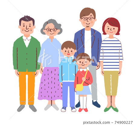 3 generation family gathering 74900227