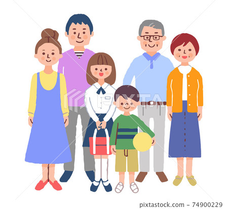 3 generation family gathering 74900229