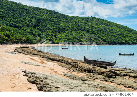 Shore of Nosy Be island in Madagascar, Africa 74901404