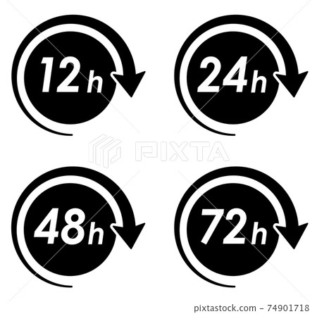 Time icon variation set 74901718