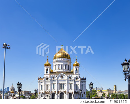 View of the Christ the Savior Cathedral (day), Moscow, Russia View of the Christ the Savior Cathedral (day), Moscow, Russia 74901855