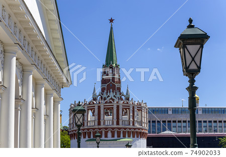 Moscow Kremlin, Russia (day). Beautiful view of Moscow centre 74902033