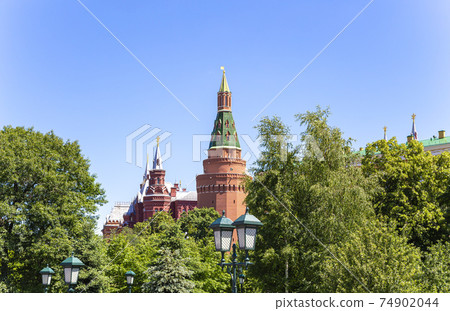 Moscow Kremlin, Russia (day). View from Alexander garden Moscow Kremlin, Russia (day). View from Alexander garden 74902044