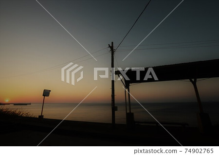 Picture-perfect station Shimonada station 74902765