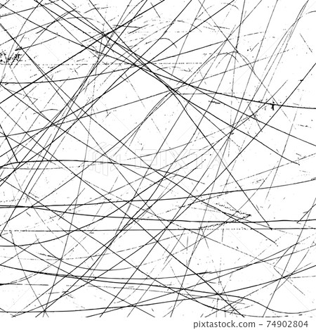 Grunge black lines and dots on a white background - Vector Grunge black lines and dots on a white background - Vector 74902804