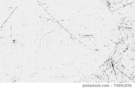 Grunge black lines and dots on a white background - Vector 74902856