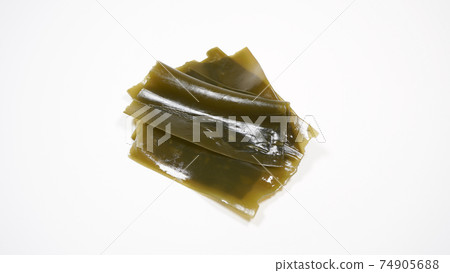 Kelp with soup stock white background Kelp with soup stock white background 74905688