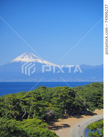 靜岡縣美濱岬和富士二月 74906237