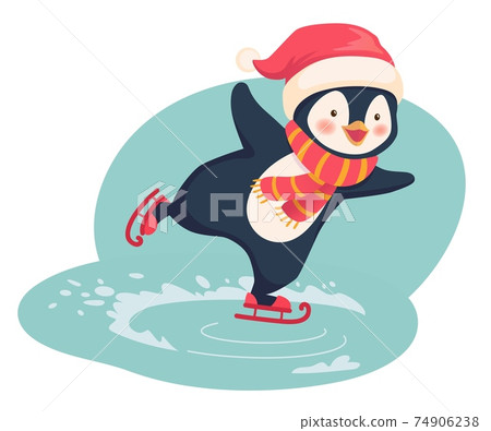 Penguin ice skating Penguin ice skating 74906238