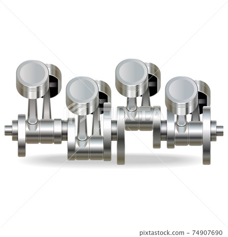 Vector Internal Combustion Engine Pistons 74907690